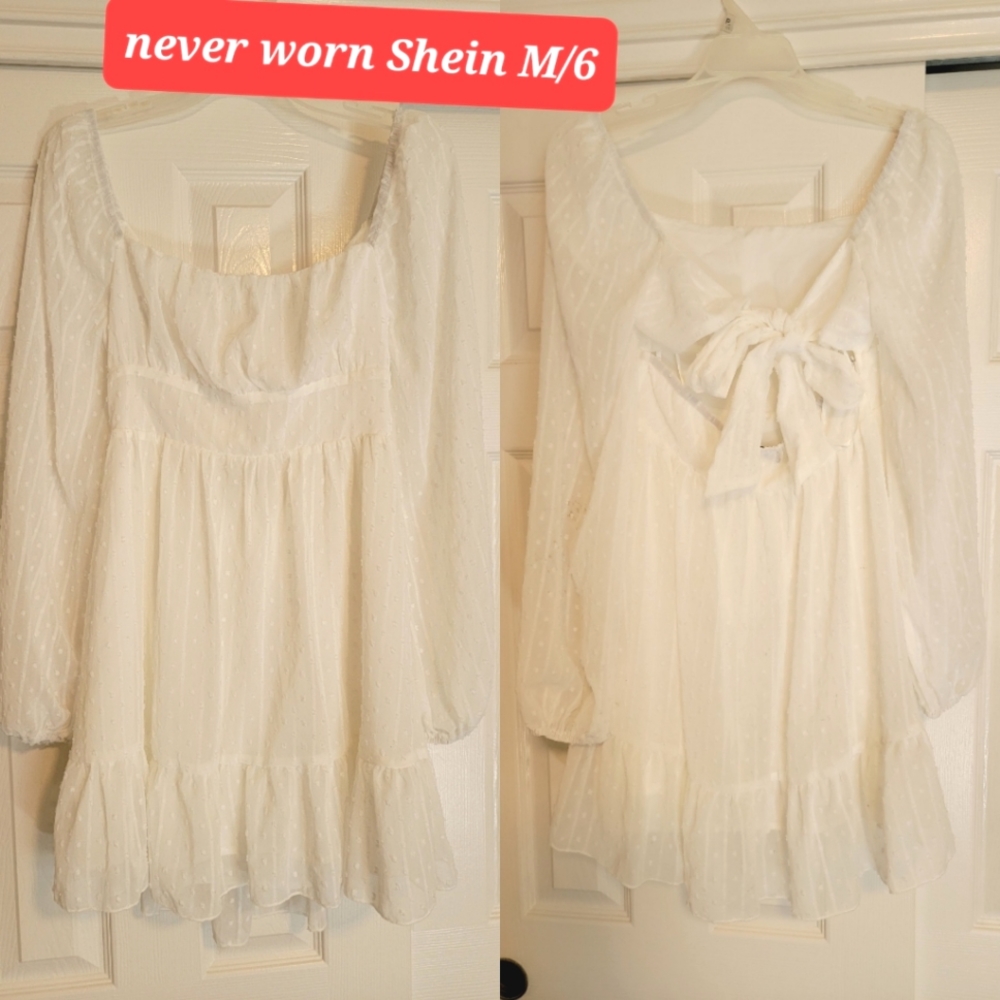 White Shein dress
